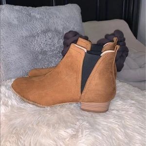 Tan Soft Suede Booties